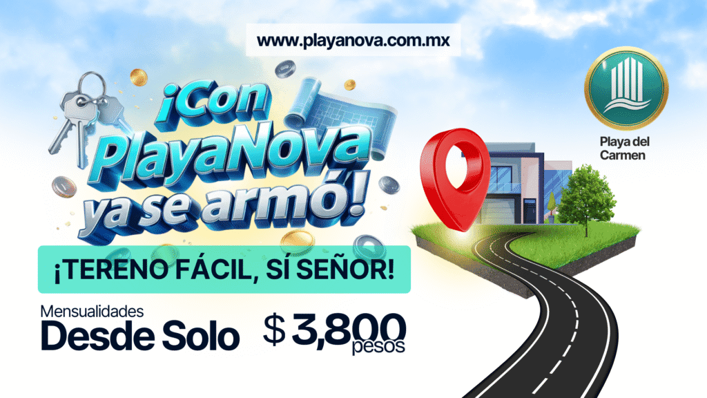 Terreno en Playa del Carmen con acceso fácil y precio accesible Terreno en Playa del Carmen con acceso fácil y precio accesible, ideal para inversión inmobiliaria e.